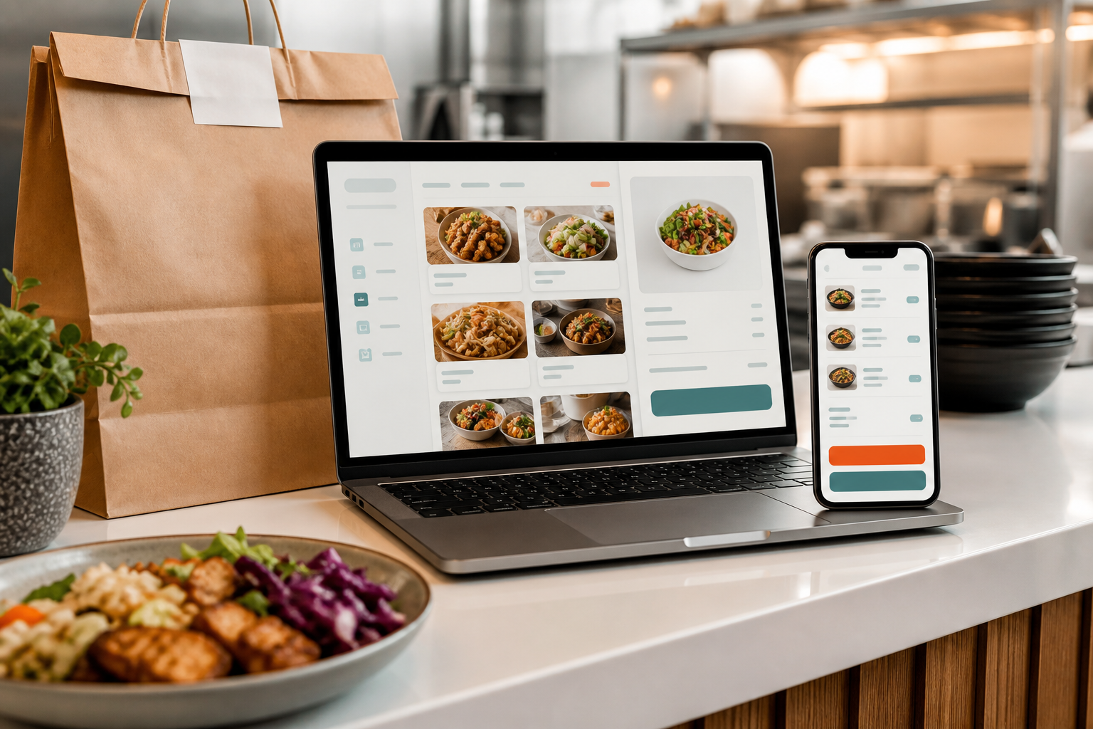 Sitio web y pedidos digitales para restaurante