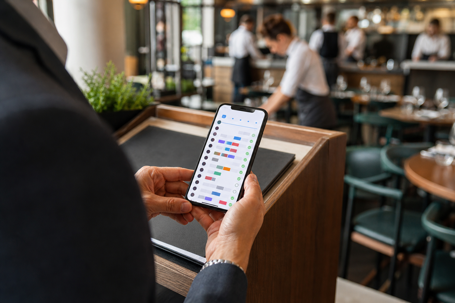 Gestión de turnos y asistencia del personal de un restaurante